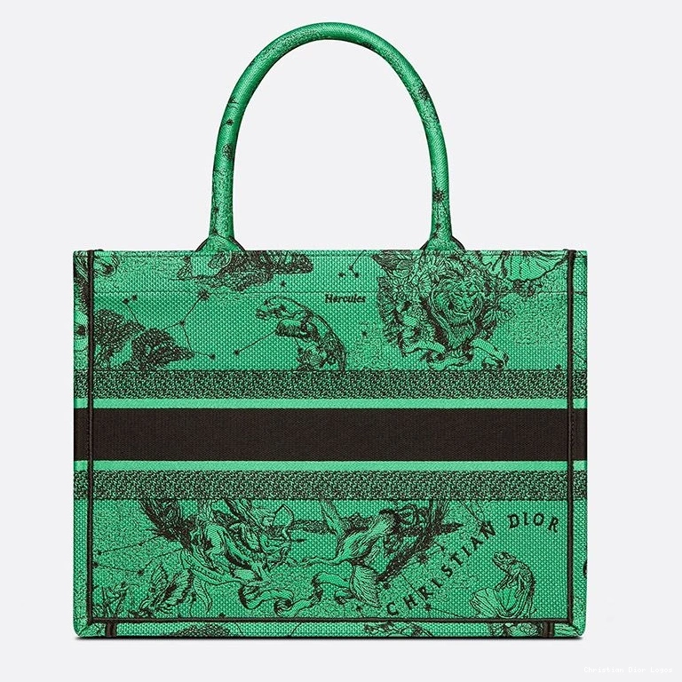Cheap Canvas Toile Zodiac Green de Jouy Book Motif Dior Tote 0714 Luxury